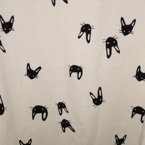 Black and White Bunny Shirt